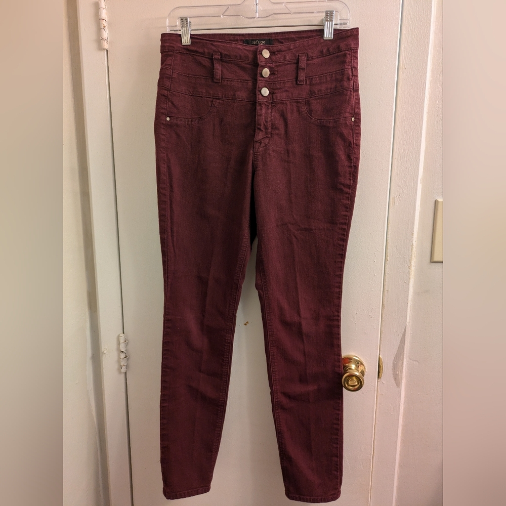 Refuge high waist pants red size M